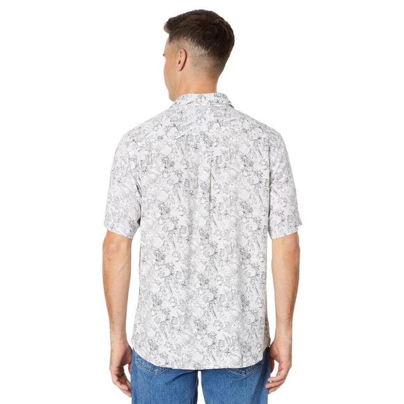 Tommy Bahama Veracruz Cay Hidden Paradise Short Sleeve Shirt Off White Size XXL - Picture 2 of 9